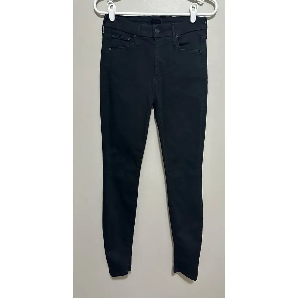 MOTHER The Looker Skinny Jeans in Not Guilty in Black Size 27 - Picture 2 of 10